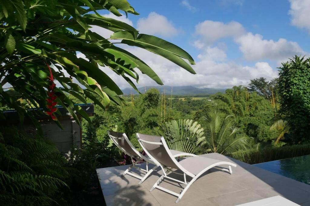 Villa Kumquat Avec Piscine Et Vue Sur Les Montagnes Petit-Bourg Exterior foto